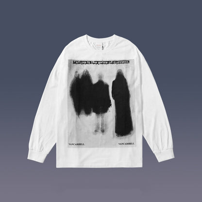 "NEW SOCIETY" Long-sleeved T-shirt