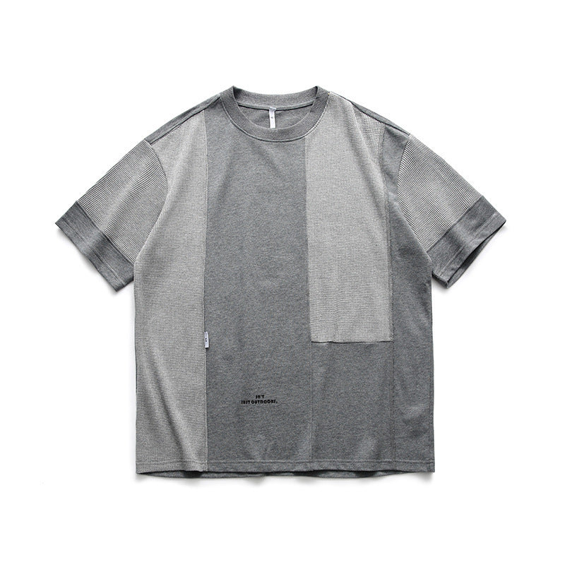 "TWO DIMENSIONS" Loose Round Neck T-shirt Men