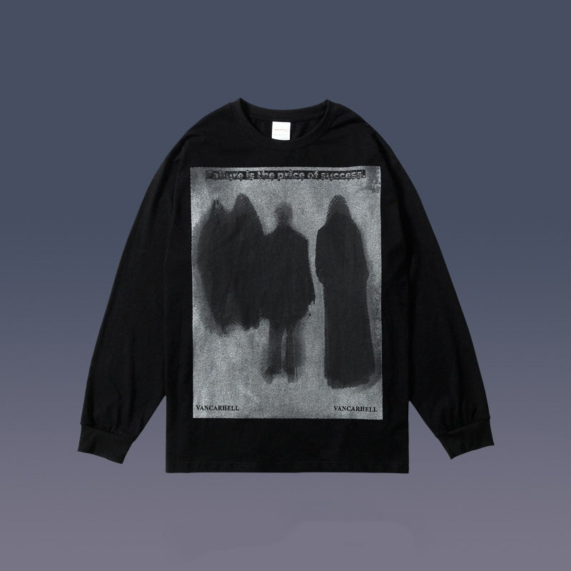 "NEW SOCIETY" Long-sleeved T-shirt