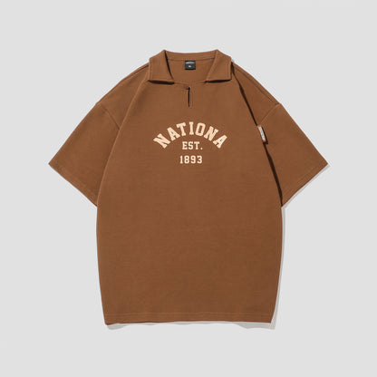 "NATIONS" Loose Shirt