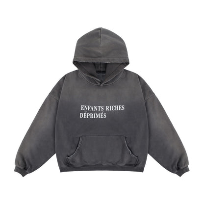 "NEW REALITY" Hooded Fleece Lined Sweater Men