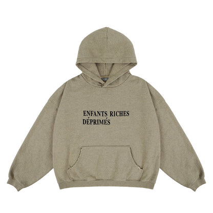 "NEW REALITY" Hooded Fleece Lined Sweater Men