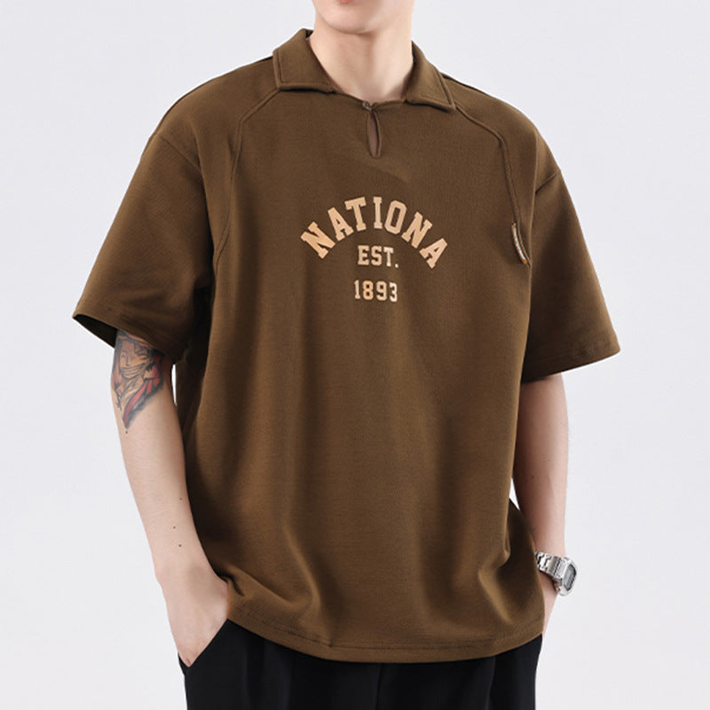 "NATIONS" Loose Shirt