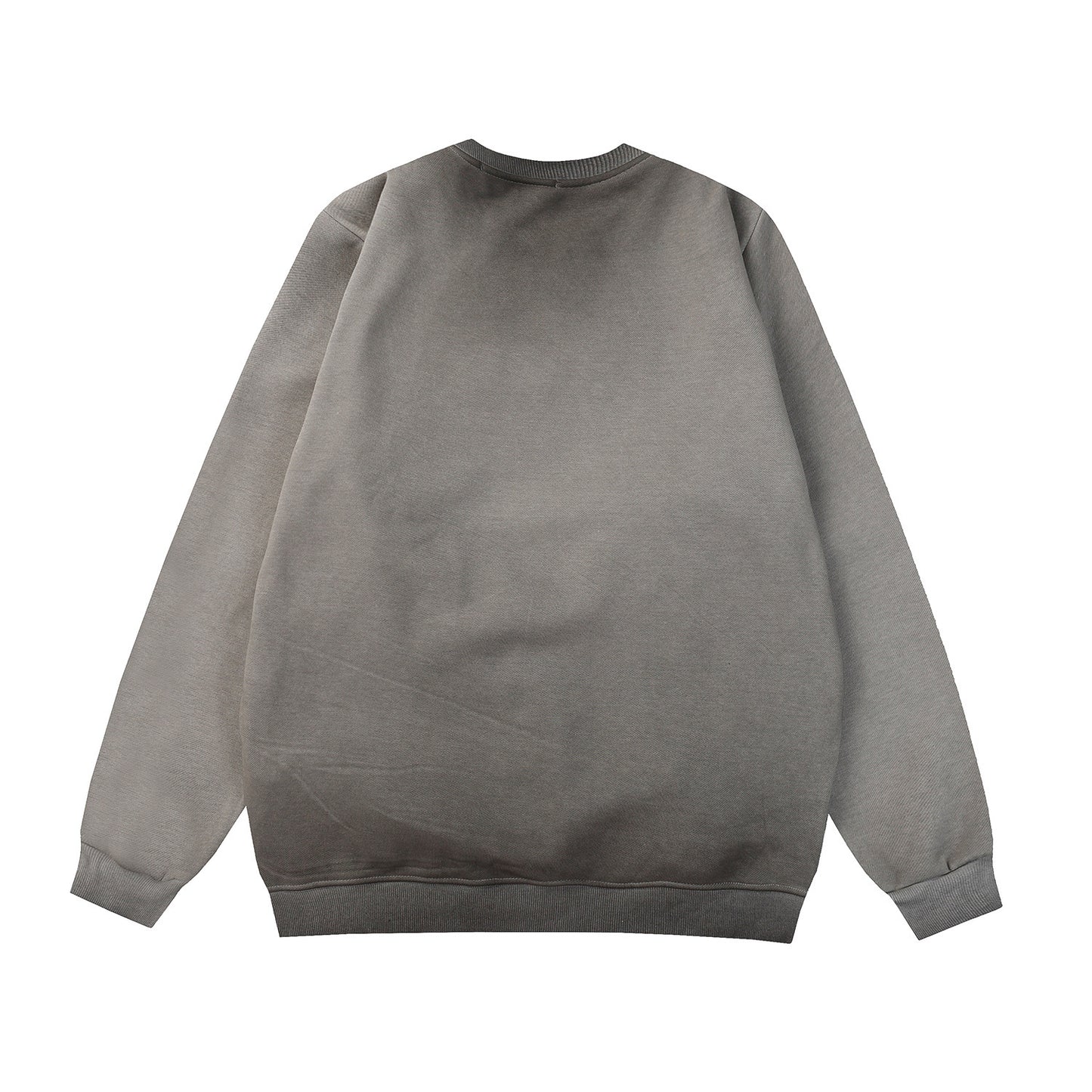 "BEGINNING" Round Neck Fleece-lined Sweater Men