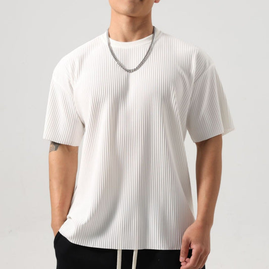 Men's Loose Striped Casual Top