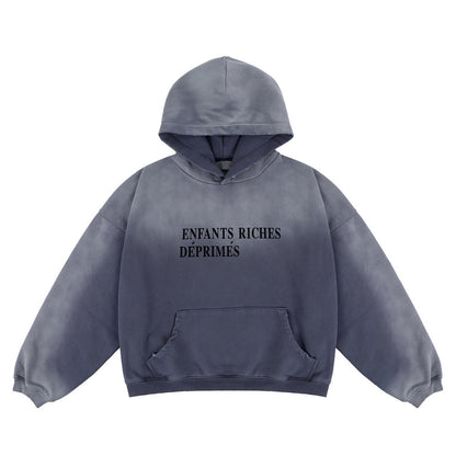 "NEW REALITY" Hooded Fleece Lined Sweater Men