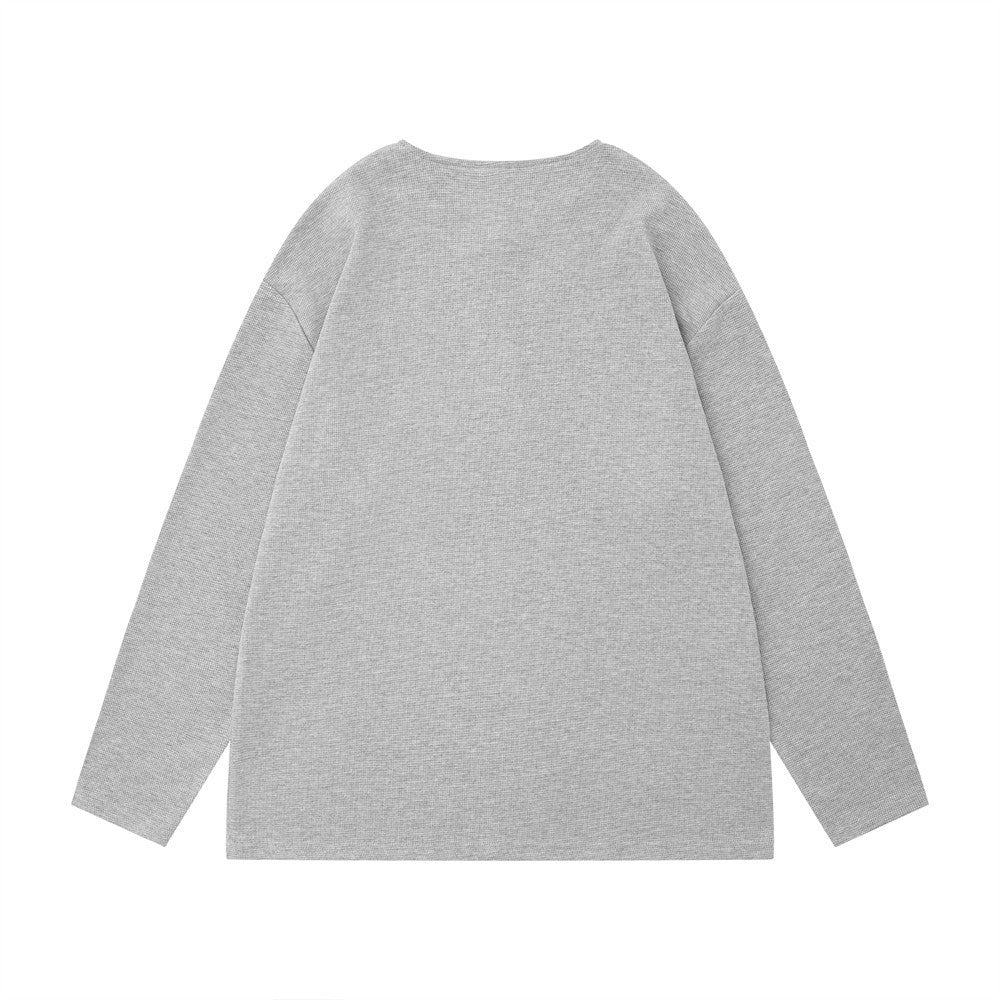 "SIMPLICITY VI" Loose Half Long-sleeve Zipper Men